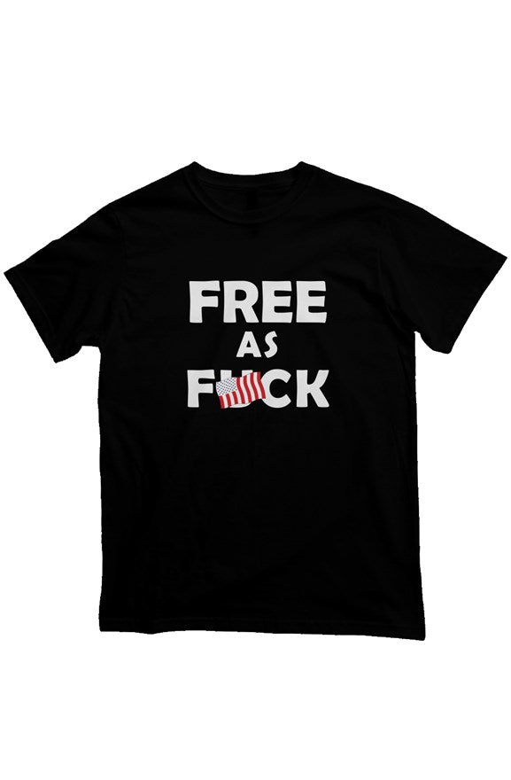 Free As F*ck - ASN Mens Heavyweight TShirt (Black)
