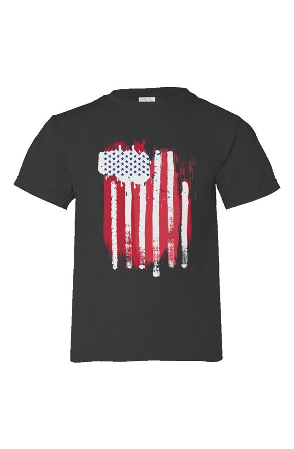 Grunge Flag Organic Kids Tee