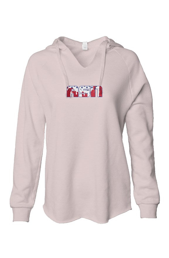 ASN Womens Lightweight Wash Hooded Sweatshirt