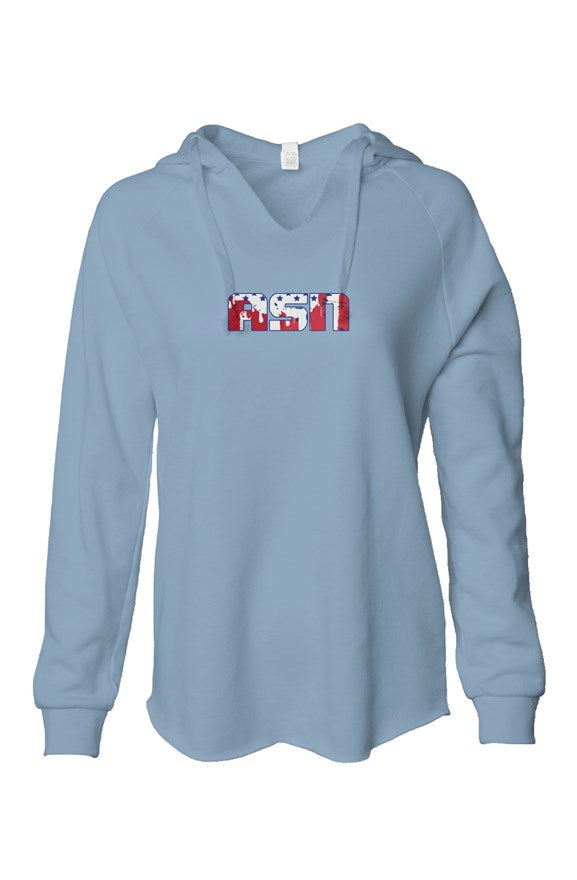 ASN Womens Lightweight Wash Hooded Sweatshirt