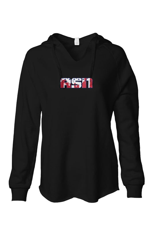 ASN Womens Lightweight Wash Hooded Sweatshirt