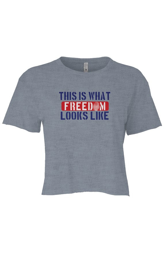This Is What Freedom Looks Like - Festival Womens Cali Crop