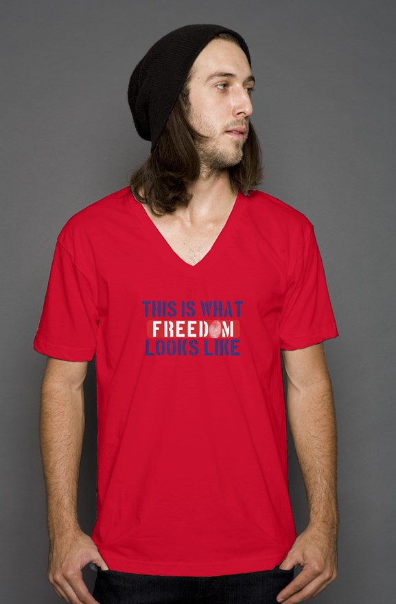 Freedom & Peace Bella Canvas V Neck