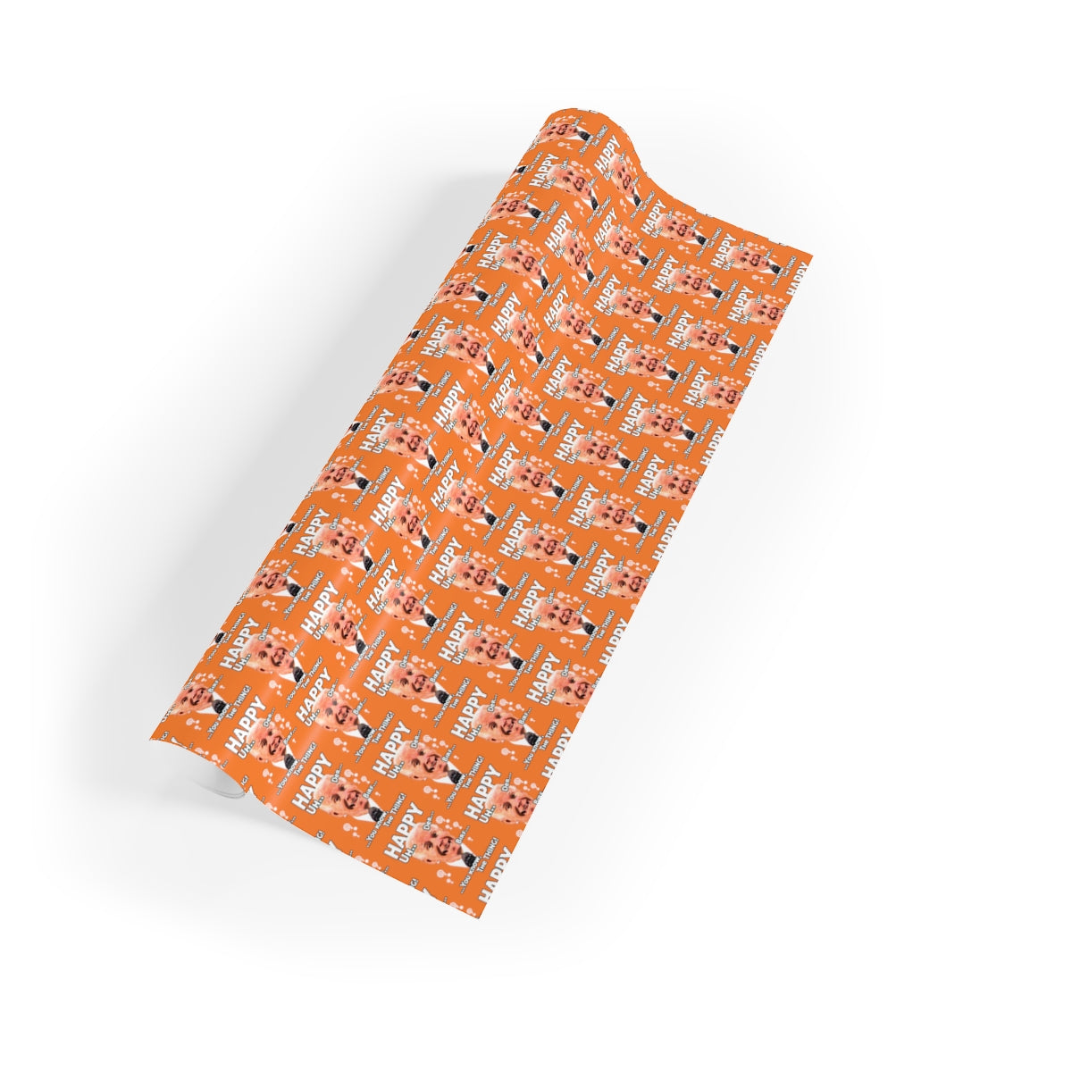 Happy... You Know The Thing - JB Parody Birthday Wrapping Paper - Orange