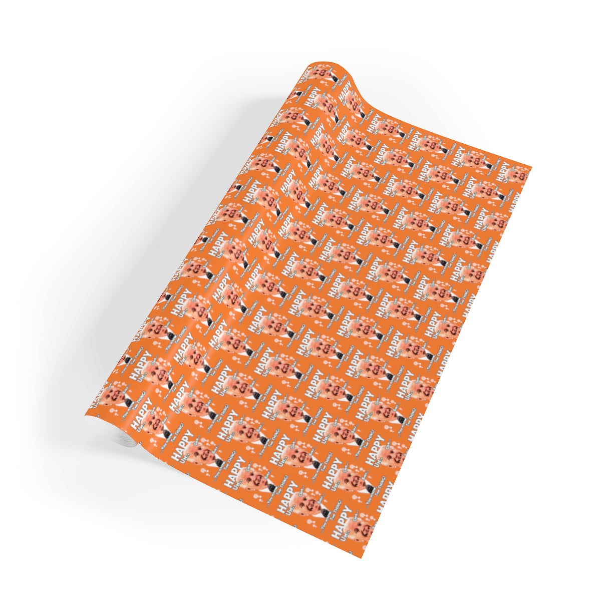 Happy... You Know The Thing - JB Parody Birthday Wrapping Paper - Orange